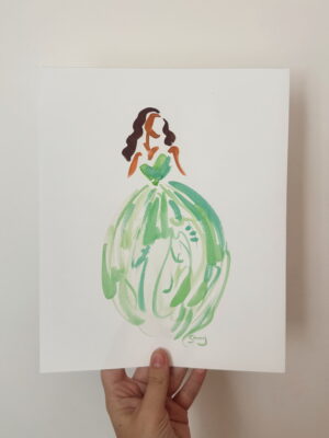 Green Dress Girl